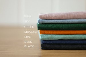 Серветка лляна зелена - Опис