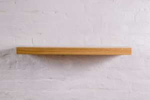 Дерев'яна полиця прихованого монтажу з дуба з рівним краєм - Опис
