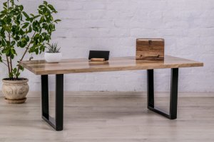 Журнальный столик из древесины ореха с ровным краем - Описание