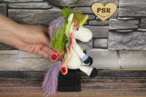 Единорог вязаная крючком мягкая игрушка с крыльями бабочки 3 - Описание