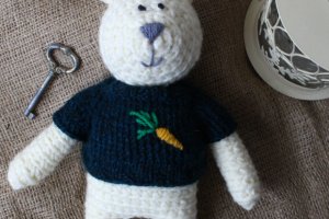 Работа Игрушка ручной работы кролик