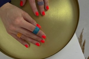 Каблучка з японського бісеру - Опис