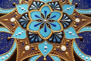 декоративная тарелка Deep blue - Описание