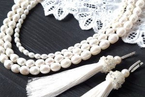 Срібні сережки китиці святкові чи весільні - Опис