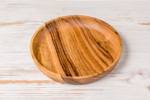 Деревянная тарелка для подачи и приготовления блюд - Описание