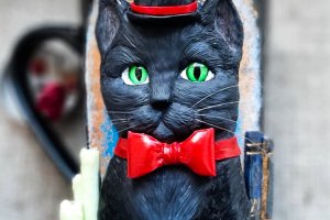 Кружка с котом, черный кот, кружка сувенир, чашка с котом - ДРУГИЕ РАБОТЫ