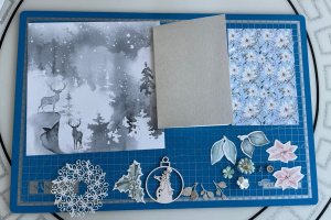 Набор для создания зимнего альбома , новогодний альбом  - Описание