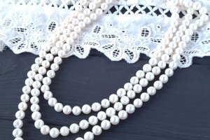 Довге намисто з натуральних перлів довжина на замовлення - Опис