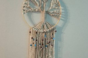 Семейное дерево . Макраме .  - Описание