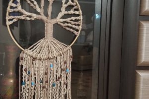 Семейное дерево . Макраме .  - Описание