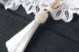 Кулон-підвіска - моносережка з перлів Swarovski