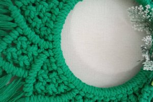 Новогодний рождественский венок - Описание