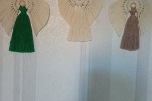 Работа Макраме подарок Ангелочки