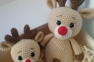 Подарочный набор для детей. Погремушка + игрушка олень