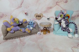 Мишка з крилами ангела в'язана гачком м'яка іграшка 4 - Опис