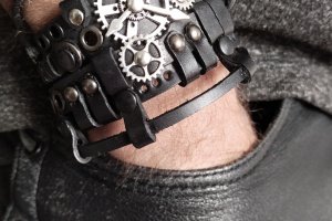 шкіряний браслет 82
