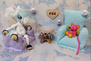 Мишка з крилами ангела в'язана гачком м'яка іграшка 5 - Опис