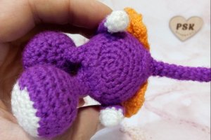 Мышка с крыльями ангела вязанная крючком мягкая игрушка 7 - Описание
