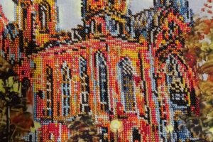 Картина вишита бісером "Собор Св. Ольги та Єлизавети" - Опис