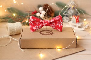 Новорічний метелик "Білі сніжинки"