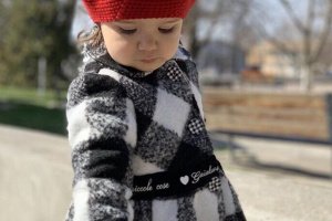 Берет для девочки - Описание