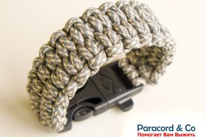 Браслет выживания из паракорда Камуфляж - Описание