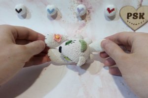 Кот ручной работы, маленькая мягкая кошка вязаная крючком 1 - Описание
