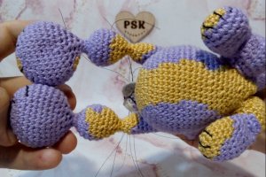 Кот ручной работы, маленькая мягкая кошка вязаная крючком 4 - Описание