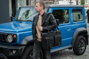 Шкіряна чоловіча сумка, Сумка під ноутбук та документи - Опис