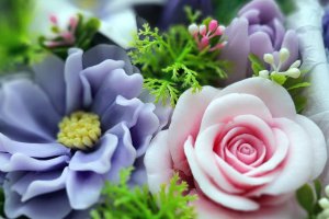 Подарочный набор Цветы и макарунки из мыла ручной работы! - Описание