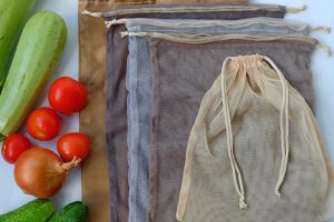 Еко мішечки 5шт, набір еко мішечків для покупок - Опис