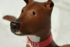 Пітбуль піт-бультер'єр собака пес портретна фігурка - Опис