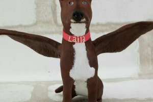 Пітбуль піт-бультер'єр собака пес портретна фігурка - Опис