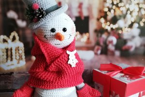Работа Снеговик