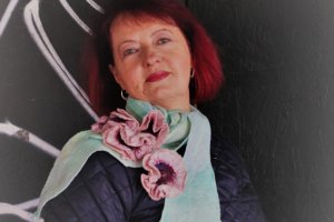 Шарф Маки рожеві - Опис