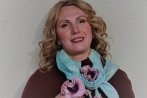 Шарф Маки рожеві - Опис