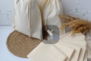 Эко мешочек 30*25 см, эко торбочка, многоразовый мешок - Описание