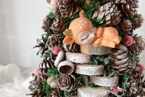 Еко ялинка.Ялинка зі шишок з оленем 2 - Опис