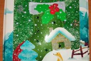 Работа Валенок новогодний
