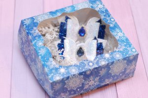 Новорічний набір прикрас (обруч та банти) - Опис