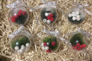 Новогодний набор оригинальных елочных шаров