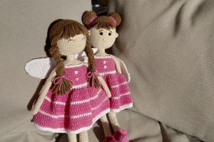 Вязаная кукла фея - Описание