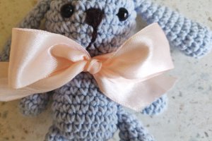 М'яка іграшка/ Іграшка блакитний зайчик/ подарунок - Опис