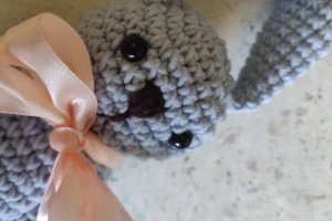 М'яка іграшка/ Іграшка блакитний зайчик/ подарунок - Опис