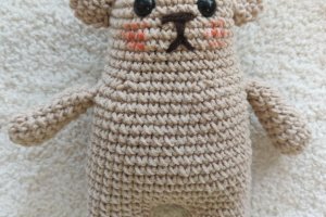 Игрушка вязаный мишка/Мягкая игрушка/ Корейский стиль/ Тедди - Описание