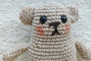 Игрушка вязаный мишка/Мягкая игрушка/ Корейский стиль/ Тедди - Описание