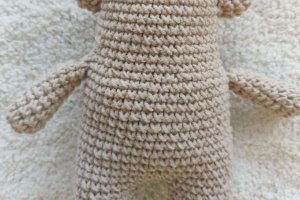 Игрушка вязаный мишка/Мягкая игрушка/ Корейский стиль/ Тедди - Описание