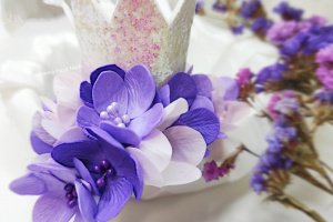 Повязка корона на годик - Описание