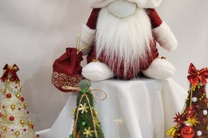 Дед Мороз или Санта Клаус с мешком для подарка