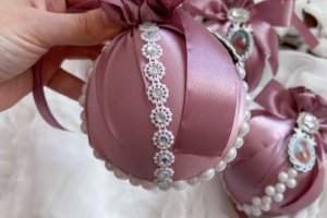 Набір пудрових новорічних куль . - Опис